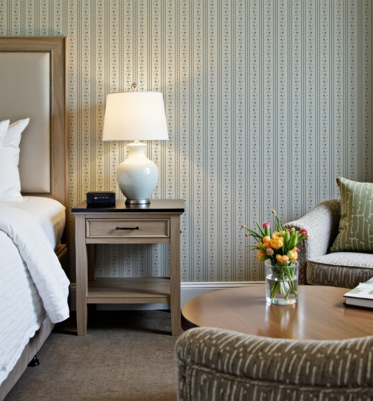 Blue Striped Wallpaper: Fresh, Classic & Made in Your Shade